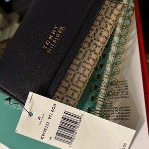 Tommy Hilfiger Black and Tan Wallet